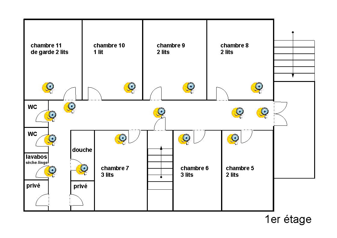Plan du premier étage